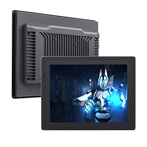 Un pannello industriale a contatto con capacità di con schermo IP65 collegato ad un modulo WiFi RAM Core i7-8565U 17 pollici 4 GB solid state drive