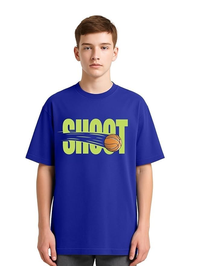 Image of Veirdo Pure Cotton Oversized Loose Fit Round Neck Cool Graphic Printed Half Sleeve T-Shirt Combo for Boys (Pack of 3)
