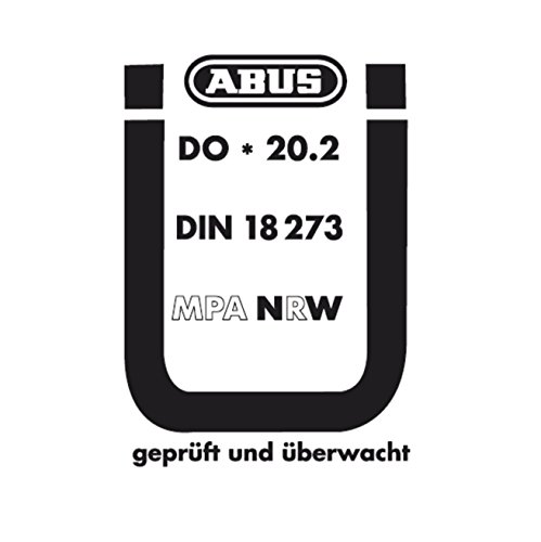 ABUS Beschlag KFG für Feuerschutztüren - mit beidseitigem Drücker - kurzes, kantiges Abdeckschild - 21523 - Schwarz