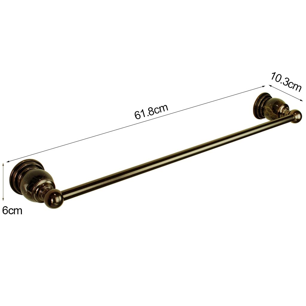NEECS Toallero de Mano, Soporte para Toallas de baño, marrón, Bronce, Negro, Europeo, Barra Individual, Almacenamiento en el baño para Hotel/hogar, toallero