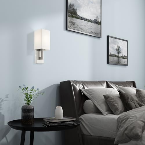 Image of Livex Lighting 51101-91 Transitional One Light Wall Sconce from Hollborn Collection in Pwt, Nckl, B /S, Slvr. Finish, Brushed Nickel