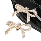 Generico Bow Shoe Clips for Women, Crystal Shoe Decorations, Elegant Jewelry Clips for Dress Shoes, Clothing, Hair, Handbags, And DIY Fashion Accessories