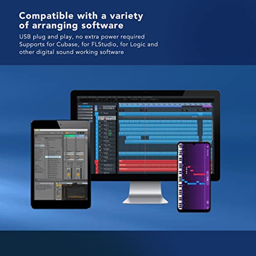 Clavier de Piano Pliable 88 Touches Pleine Taille, Casque de Support de Piano électrique Portable avec Support de Partitions, Pédale de Sustain, Sac à Main, Piano Numérique - Les Beatles, Paul McCartney, John Lennon, RIngo Starr, George Harrison Clavier de Piano Pliable 88 Touches Pleine Taille, Casque de Support de Piano électrique Portable avec Support de Partitions, Pédale de Sustain, Sac à Main, Piano Numérique – Image 5