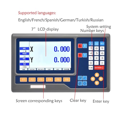 Escala lineal digital alta precisión 2 o 3 ejes LCD DRO miniatura 2
