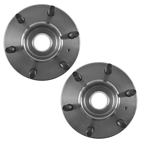 Image of TRQ 2 Piece Front Wheel Bearing & Hub Assembly Set Compatible with 2006-2007 Buick Terraza 2006-2008 Chevrolet Uplander 2006 Pontiac Montana Saturn Relay