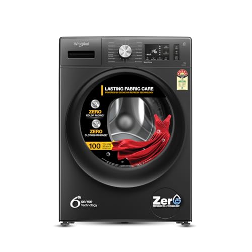 Image of Whirlpool 9 Kg Ozone Technology 5 Star Inverter Front Load Fully Automatic Washing Machine with In-Built Heater (XO9012BYM52E, Midnight Grey, 100+ Tough Stains, 1400 RPM)