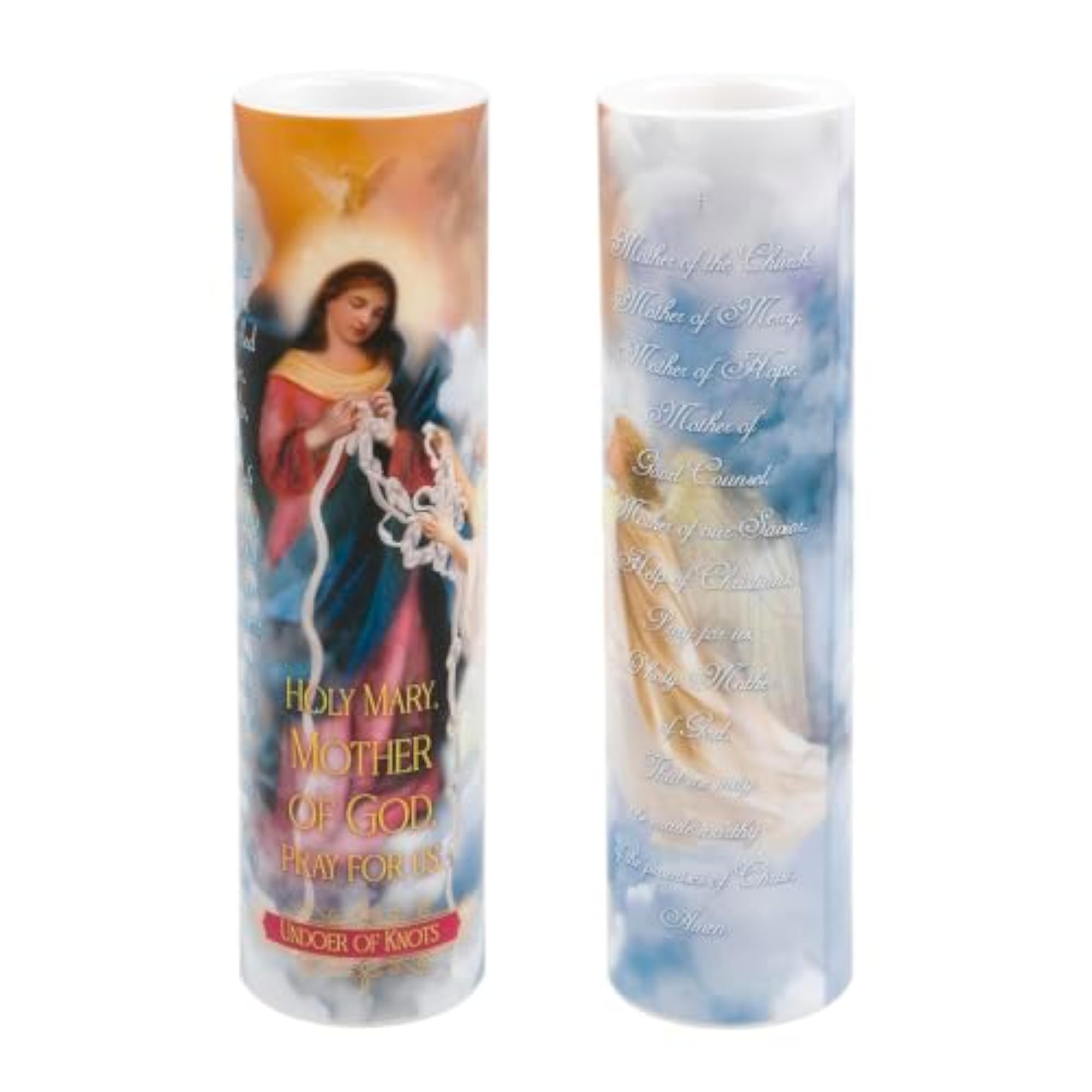 LED Prayer Candle, Undoer of Knots, Devotional Gift