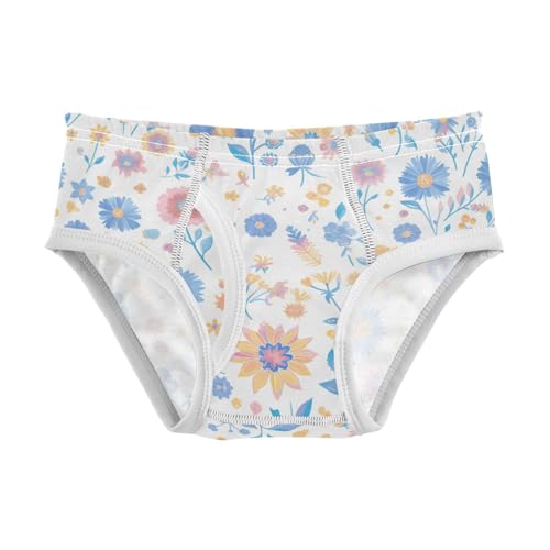KLL Floral Mandala Toddler Boy Pure Cotton Briefs Breathable Children Panties