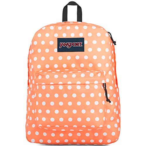JanSport Superbreak Backpack (Creamsicle Polkadot)