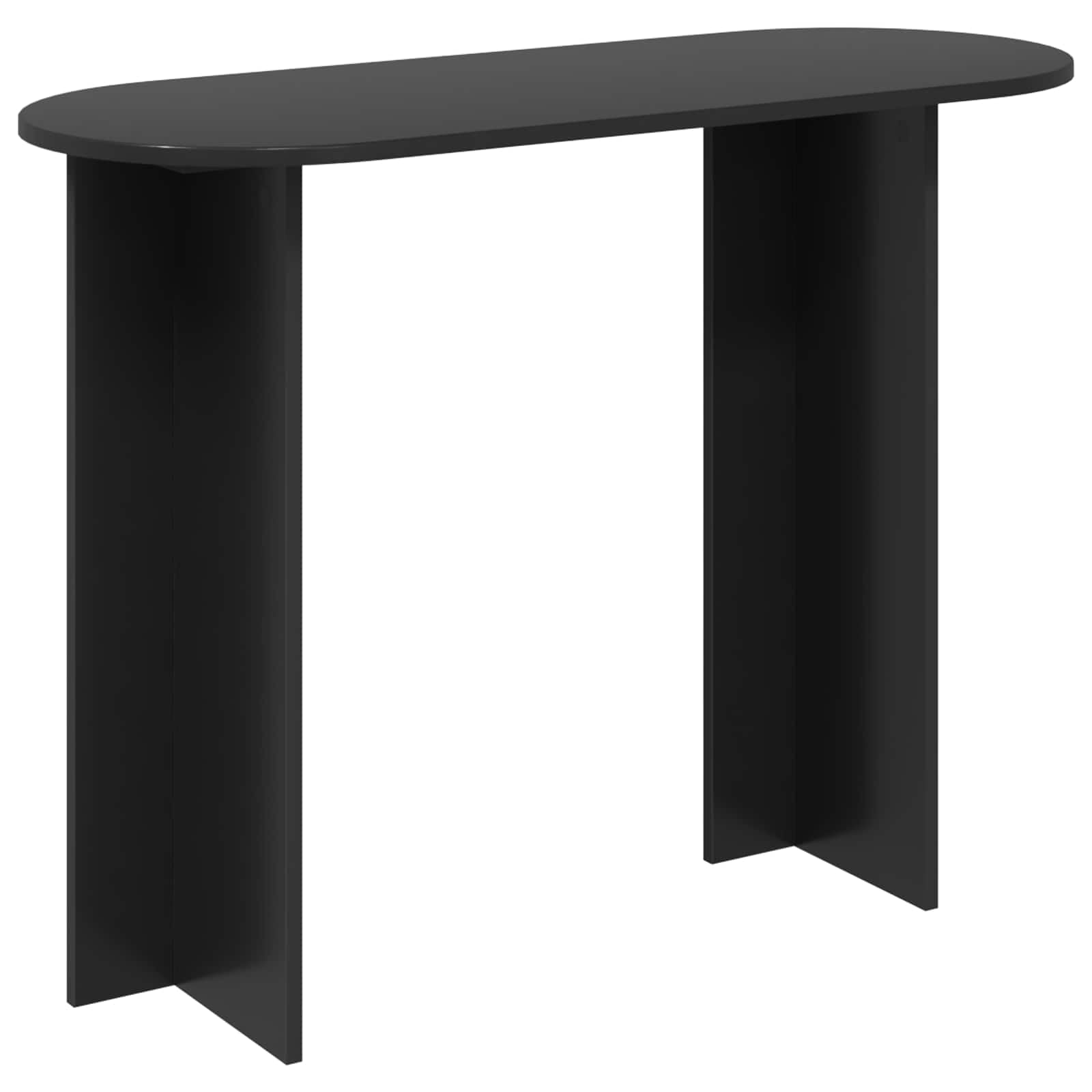 Générique Tavolo consolle in legno d'ingegneria, 100 x 39,5 x 75 cm | Design moderno, finitura rovere nero, superficie robusta, facile da pulire, per soggiorno, ingresso corridoio