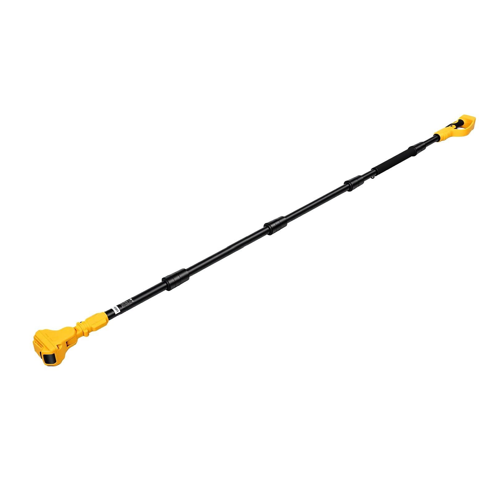 Bewinner Extensión de Sierra de Poste de 2 Pies para Mini Motosierra, Cabezal Giratorio de 180°, Poste de Poda de Ramas Altas, de Extensión de Motosierra Ajustable de 3.28-8.2 Pies con Cerraduras de