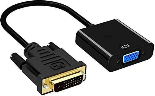 Image of ETZIN DVI to VGA Adapter, 1080p Active DVI-D to VGA Adapter Converter 24+1 Male to Female Adapte (DVI-to-VGA-Cable) EPL-225TC(DV-I to VGA)