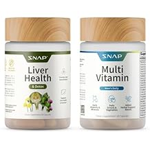 Snap Supplements Liver Health + Mens Daily Multivitamin Bundle, 60 Capsules Each
