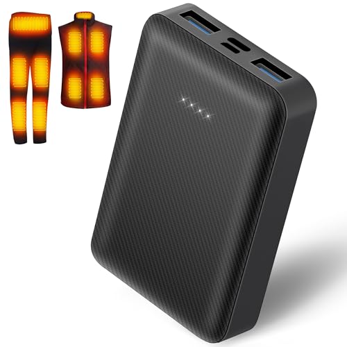 10000mAh Powerbank für Heizweste, Jacke, Hose, Mantel und Unterwäsche, Ersatzakku für 5V2A Beheizbare Kleidung 10000mAh Powerbank für Heizweste, Jacke, Hose, Mantel und Unterwäsche, Ersatzakku für 5V2A Beheizbare Kleidung