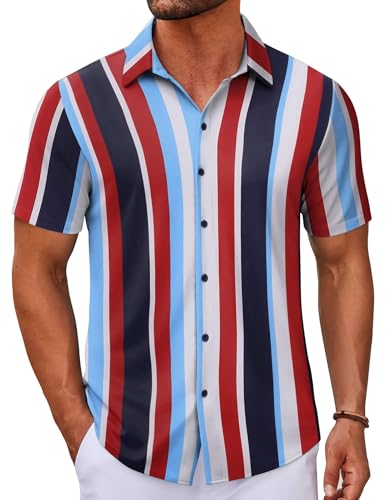 Chemise business manches courtes homme coupe régulière en tissu uni élastique