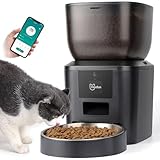 【100% genaue Portionskontrolle】 Über die App kann futterspender katze auf mehr als 10 Mahlzeiten pro Tag eingestellt werden, wobei jede Mahlzeit 1-10 Portionen Trockenfutter zu festgelegten Zeiten enthält. Eine Portion beträgt etwa 7 Gramm (abhängig von der Größe des Katzenfutters). futterautomat kann 2 kg Trockenfutter speichern, und eine erwachsene Katze kann es etwa einen halben Monat lang verwenden. Der automatische Katzenfutterautomat kann Ihr Haustier während Ihrer Geschäftsreisen und Kurzurlaube normal füttern. Reisen Sie sorgenfrei! Beachten Sie: Der Durchmesser des Trockenfutters sollte 2-12 mm betragen.