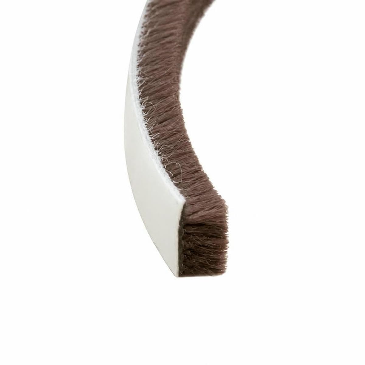 5/10M Self-Adhesive Aluminum Alloy Door and Window Sound Insulation Wind Protection Collision Prevention Dust Sealing Strip-9x5mm-brown-5M