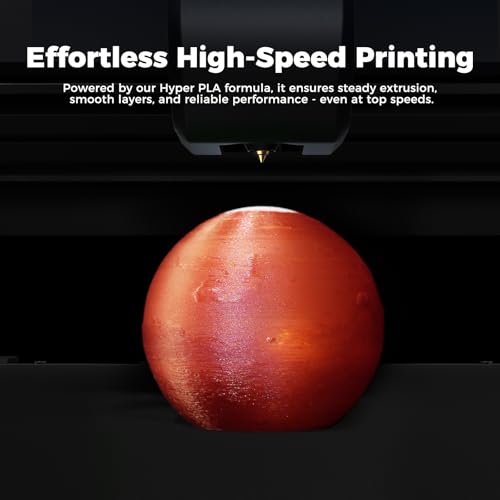 Image of Creality Hyper PLA Galaxy Filament 1.75mm 1KG, Starry Sparkle PLA 3D Printer Filament with RFID, Designed for High Speed 30-600mm /s, Cosmic Shine for Artistic and Decorative Prints (Stardust Coffee)