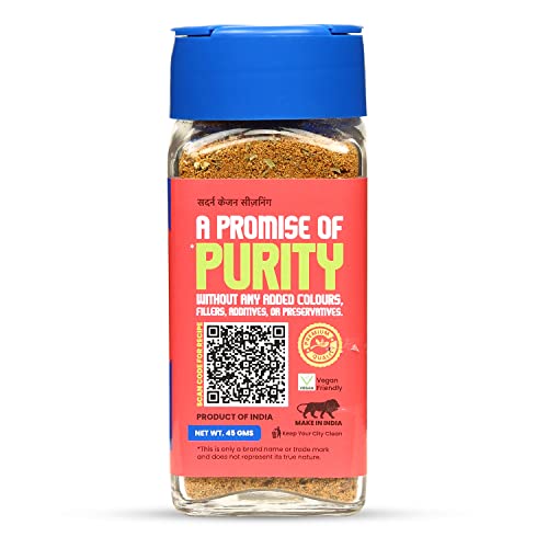 Image of CRISTA International Seasonings Combo Pack - 6 | Cajun Seasoning x 1, 45 gms | Chilli Lime Seasoning, 50 gms | Peri Peri Mix x 1, 45 gms | Zero added Colours, Additives & Preservatives | Pack of 3
