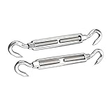 tensor brazo toldo 2 x tornillo de sujeción M8 HONGCI, kit de accesorios de fijación para parasol en forma de triángulo, cuadrado y rectangular, de acero inoxidable, Clamping screw