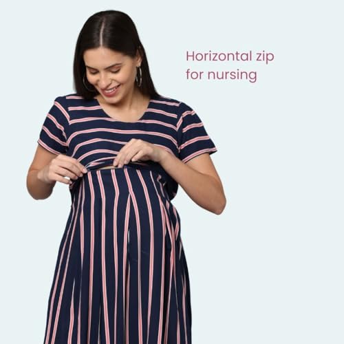 Image of Morph Maternity | Maternity Dresses for Women | Fits During Pregnancy & Post Pregnancy | Back Tie to Adjust