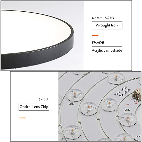 Plafonnier macaron LED 48W à éclairage neutre et diffusion homogène - 5