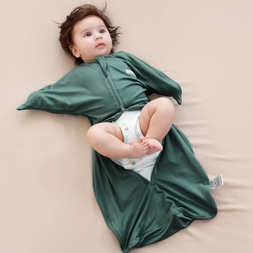 Image of PuppyPaws Baby Sleep Sack, Transitional Swaddle, Swaddles for Newborns,1.0 Tog Sleep Sack 9-15 Months, Wearable Blanket Baby with 2-Way Zipper