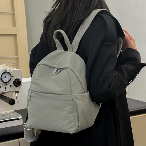 Mini sac à dos pour femmes en nylon léger chic et décontracté - 2