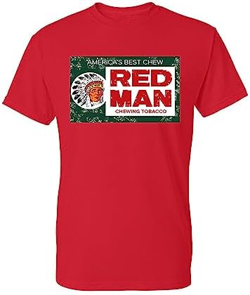 Red Man Chewing Vintage Style T Shirt Redman Retro Classic