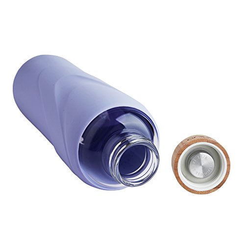 image for Origin Best BPA-Free Borosilicate Glass Water Bottle with Protective S