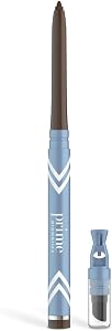 Prime Prometics PrimeEyes Glide Eyeliner for Mature Women – Water-Resistant, Long-Stay and Mess-Proof – Gel Creme Texture, Discreet Sharpener and Effective Smudger (Wood (Brown))