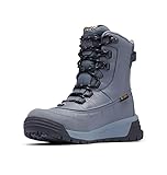 Verschluss: Kordelzug Columbia BUGABOOT CELSIUS wasserdichte Schneestiefel für Herren, Grau (Graphite x Black), 43 EU