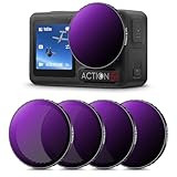 K&F Concept Osmo Action 5Pro/4/3 用2in1フィルターセット(ND8&PL+ND16&PL+ND32&PL+ND64&PL) 減光 NDフィルター 偏光 CPLフィルター レンズ保護 AGC光学ガラス 高透過率 プロテクトフィルター 減光量調整 反射除去 28層ナノコーティング 撥水防汚 装着簡単