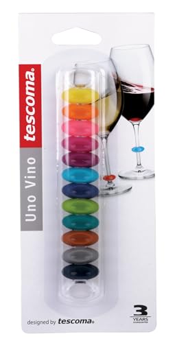 Foto von Tescoma Party-Ring Glasmarker für Stielgläser UNO VINO, 12 Farben