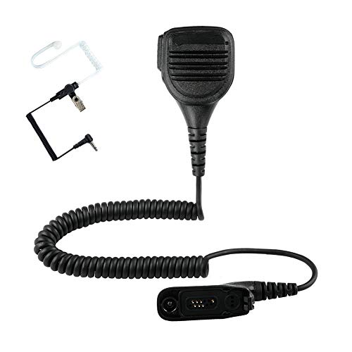 Speaker Mic for Motorola APX XIR XPR Series Walkie Talkies with 3.5mm Earpiece