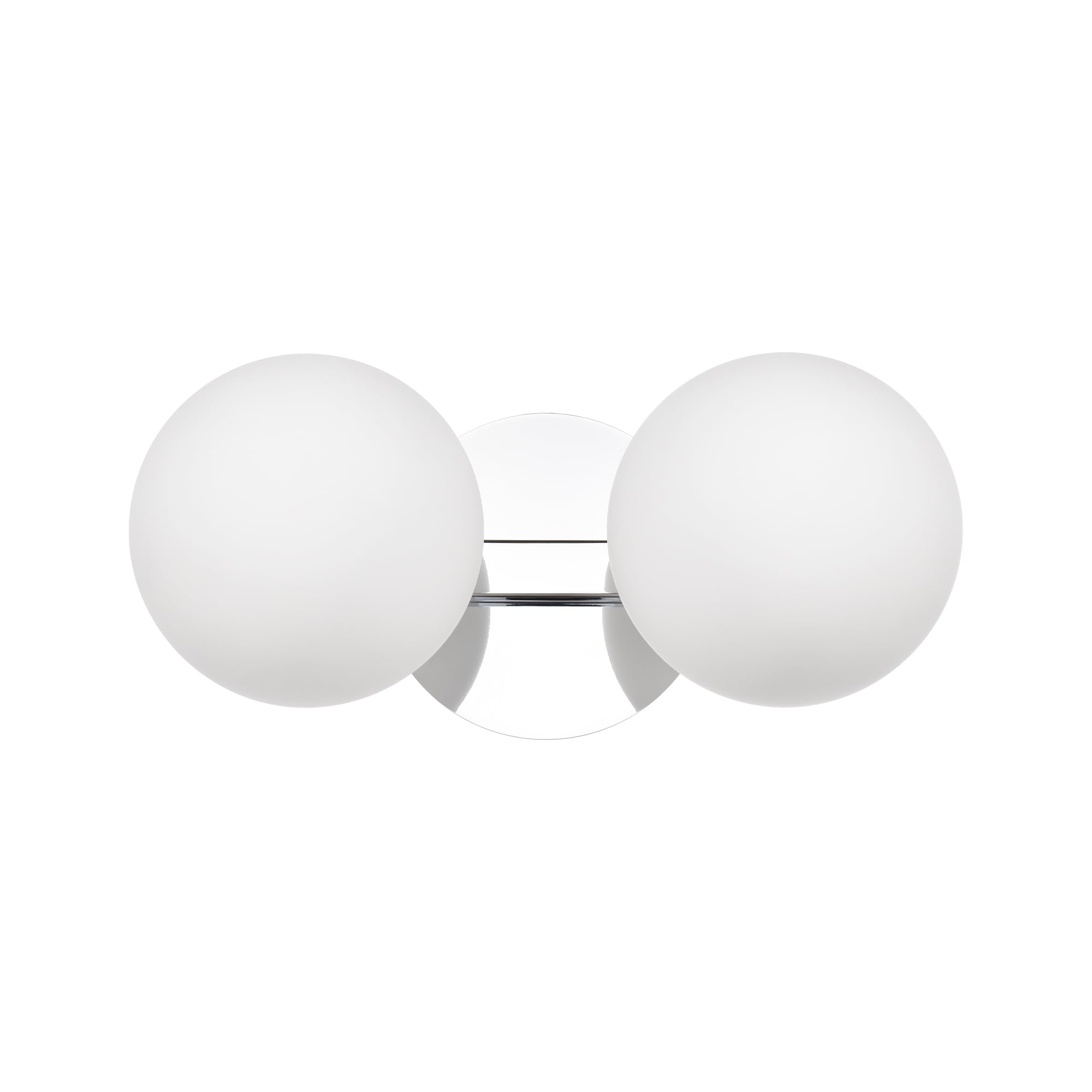 Bathroom Vanity Light Fixtures Modern 2 Lights Globe Wall Sconce Lighting Chrome Porch Wall Mount Light Fixture for