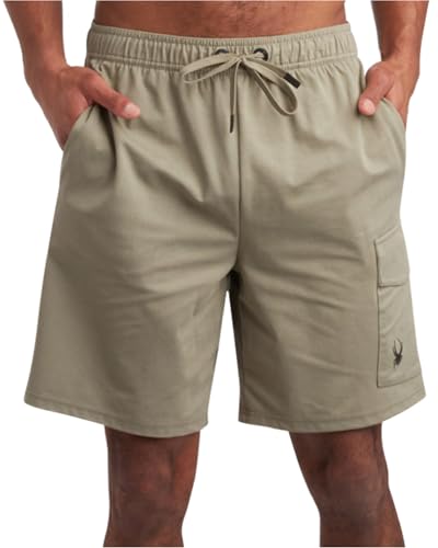Spyder Mens Athletic Shorts - Stretch Tech Fleece Gym Shorts for