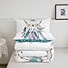 Dream Catcher Comforter Set Queen,Boho Chic Dreamcatcher Feather Bedding Set Watercolor Bohemian Flower Quilt Comforter For Kids Girls Teen Women,Native American Indian Duvet Set 3 Pcs Teal White