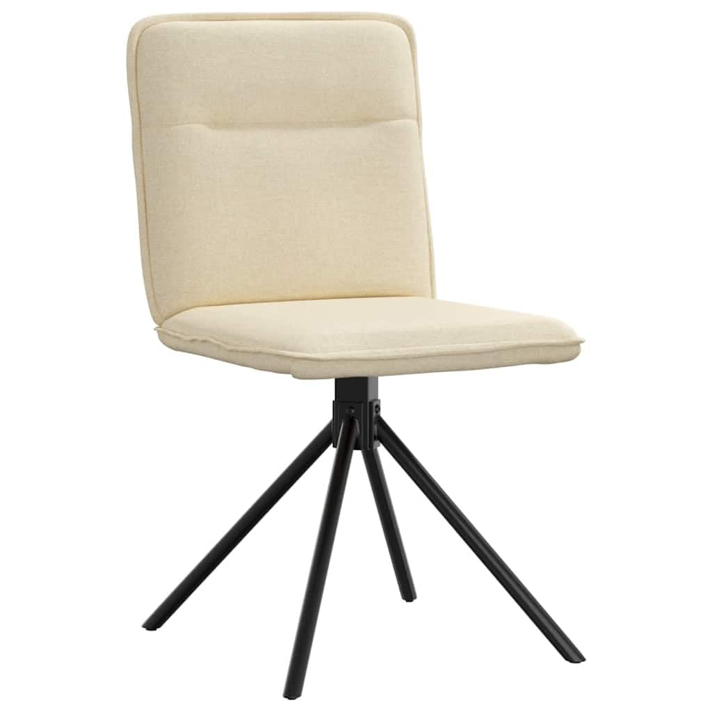 Ergonomiczne obrotowe z metalową ramą i pianką model kremowy 2 szt.