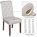 Yaheetech Solid Wood Dining Chairs Button Tufted Parsons Diner Chair Upholstered Fabric Dining Room Chairs Kitchen Chairs Set of 2, Beige