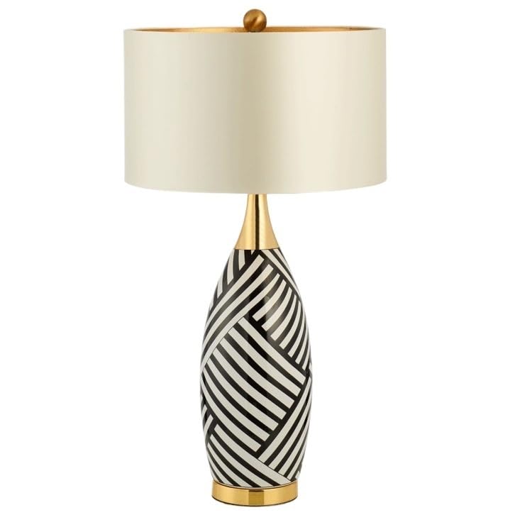 Lampe de salon en céramique anti éblouissement pour un éclairage reposant