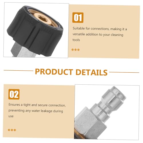 Adaptador Conexión Rápida Hidrolavadora Conector Recto M22 Accesorios Alta Presión 4