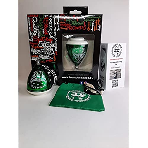 SPACE TROMPOS   Pegasus Punta Roller, Color Verde, con Cuerda y Packaging