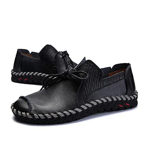 Zapatos de cuero para hombres de vestir casuales estilo conducción talla 13