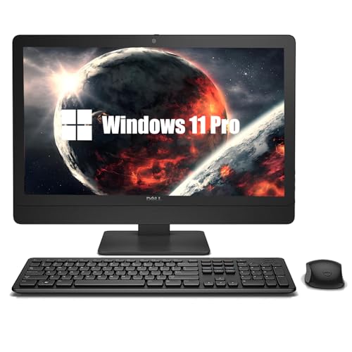 Dell Optiplex 3240   Ordenador de sobremesa todo en uno, con monitor de 21,5 pulgadas, Intel Core i3 6100, 8 GB de RAM, 256 GB SSD, WiFi, Bluetooth, teclado QWERTY de EE.UU., Windows 11 Pro