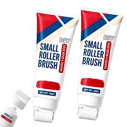 DIY Waterproof Wall Repair Paste with Integrated Small Roller Brush (2PC)