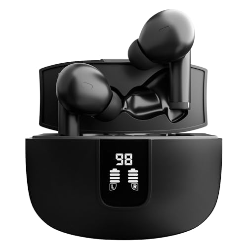 Image of CELLECOR BroPods CB33 TWS with 60 Hours Playtime, Digital Display, Automatic Pairing, HD Sound and 5.1V Bluetooth - Black
