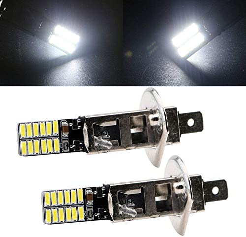 SANWAN H1 - Bombillas LED para faros delanteros de coche (6500 K, luz antiniebla, salida de iluminación superbrillante (2 unidades)