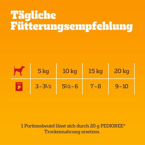 PEDIGREE DOGCARE Hundefutter Portionsbeutel Chunks in Gelee Senior 84 x 100g