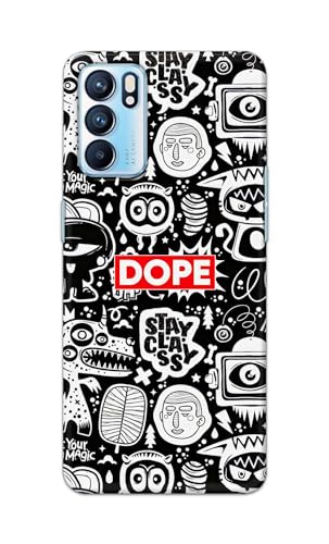 Image of Printed Hard Back Cover Case for Oppo Reno6 5G | Oppo Reno 6 5G Back Cover (Mixed Cartoons) -1111